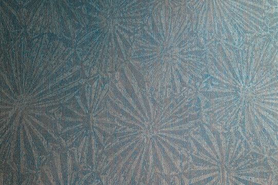 Abstract Teal Floral Wallpaper Background Texture