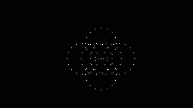 Golden dust particles falling slowly with sparkling traits and top-down,Glittering star line and circle sparkle on black background. luxury white glitter sparkles star trail, magic dust, pixie dust