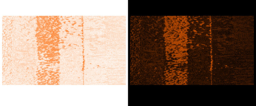 Grunge texture background with orange and black stripes, distressed abstract paper texture, vintage split screen design element