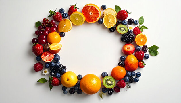 Fresh Fruit Wreath Arrangement