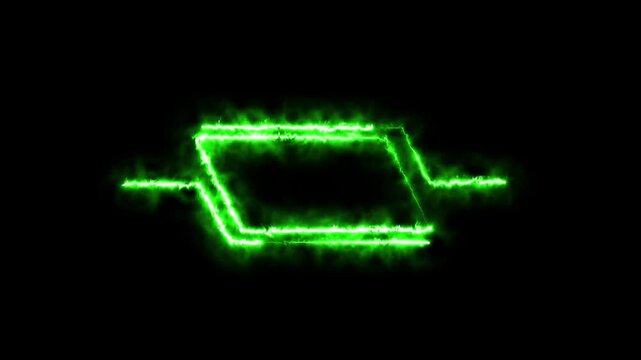 Futuristic HUD Head up display interface template with basic geometry line element on black background.