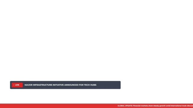 Live news lower third graphic overlay animation featuring breaking headline bar and scrolling news ticker text banner on transparent background: broadcast media template