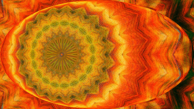 Composition num&eacute;rique abstraite Iris Nebula Cosmogenesis Organica 