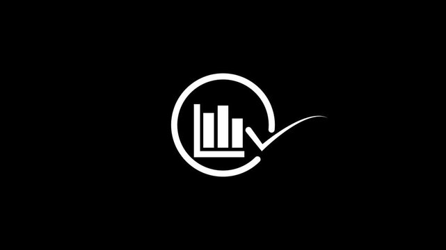 Financial Growth Graph and Upward Arrow Animation for Business, Stock Market and Success