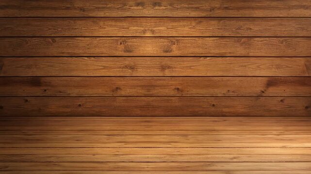 Warm wooden room interior with natural texture and rustic vintage style background