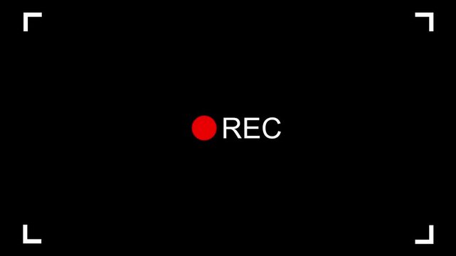Digital Video Recorder and Streaming Control Icons with Camera, Record, Screen and Media Symbols