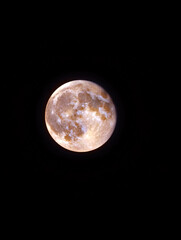 full moon on black background © vardan