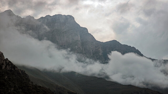 clouds over mountain