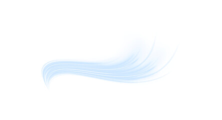 Light blue curved streaks create a gentle flowing motion effect. Thin, semi-transparent lines fan out from the lower left toward the upper right. This image works well for themes of air. © Extrastock