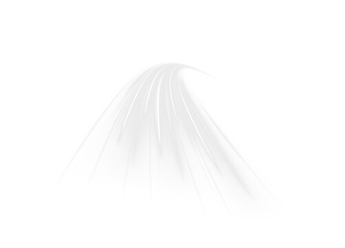 Soft white light trails curve smoothly across a bright background. The trails are thin, semi-transparent, and fading with a delicate glow. This effect creates a subtle sense of motion and.
