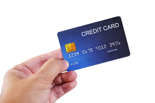 Close up woman hand holding credit card