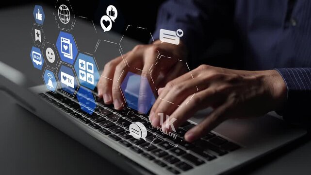 Concept of social media revolutionizes digital communication. This platform enables global connectivity, enhancing social media strategies for effective marketing and engagement. Funnel