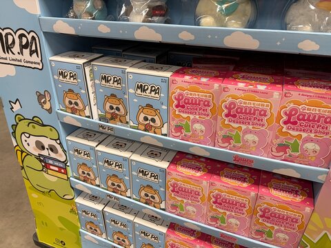Cute Pet box Dessert Shop Blind Box Toys on Walmart Shelf in Lakeland Florida
