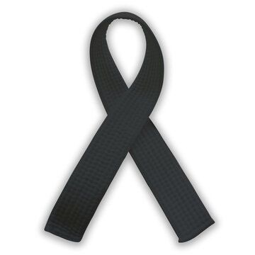 Death and funerals  black ribbon martial arts belt