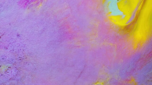 Colorful Abstract Liquid Swirls and Bubbles in Pink and Purple, 4K Video Background