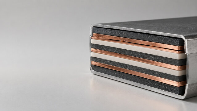 Layered Composite Material with Copper and Mineral Layers