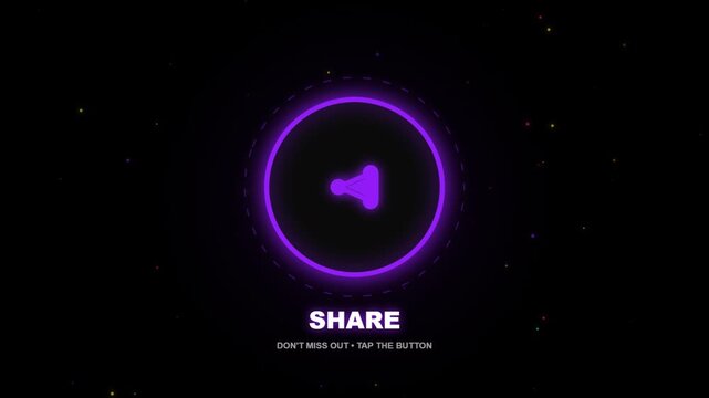 Animated social media subscribe and comment button overlay for creators and marketing