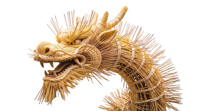 Tai Hang Fire Dragon Head Isolated on Transparent Background