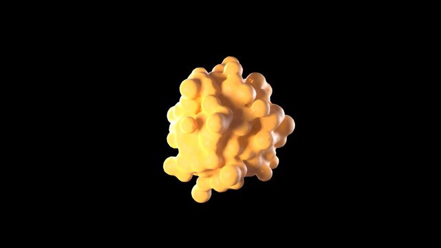 Leptin Satiety Hormone Molecule 3D Medical Animation &ndash; Molecular Visualization