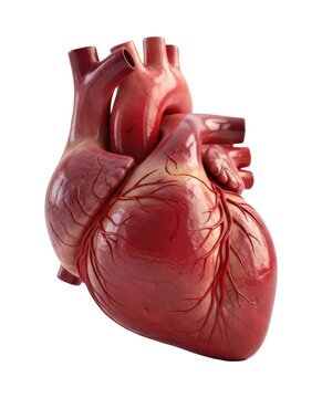 Human heart anatomy model. Realistic medical organ illustration Cutout PNG