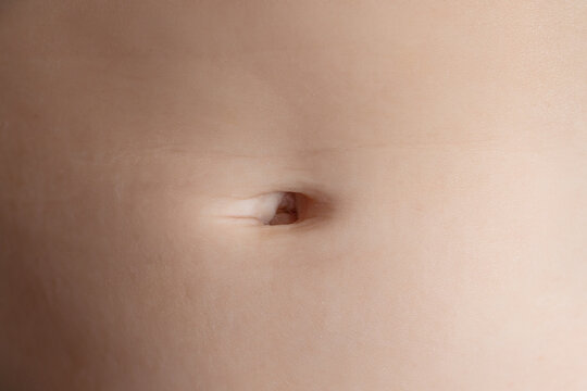 Close-up of Human Belly Button