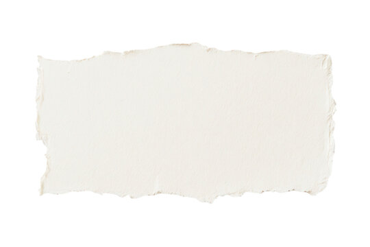 Piece of torn paper isolated on transparent background