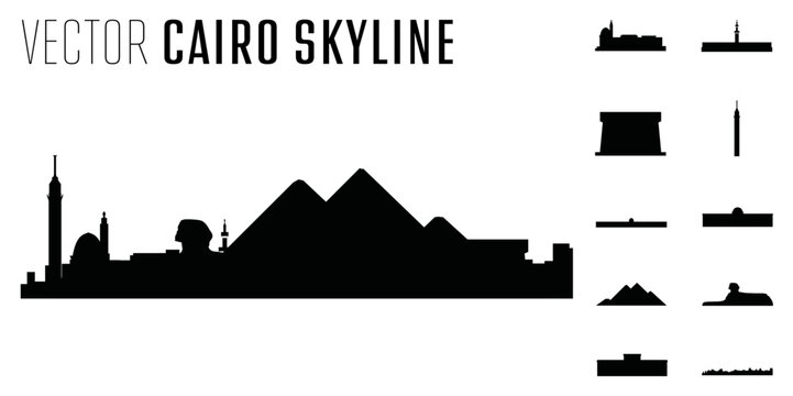 vector Cairo skyline