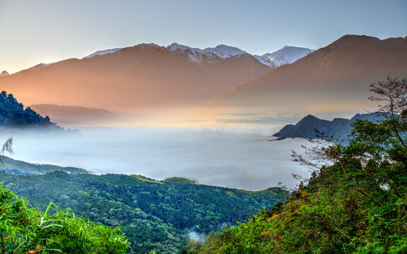 Golden Dawn Over a Hidden Valley