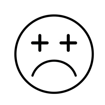 Dead Smiley Face Icon