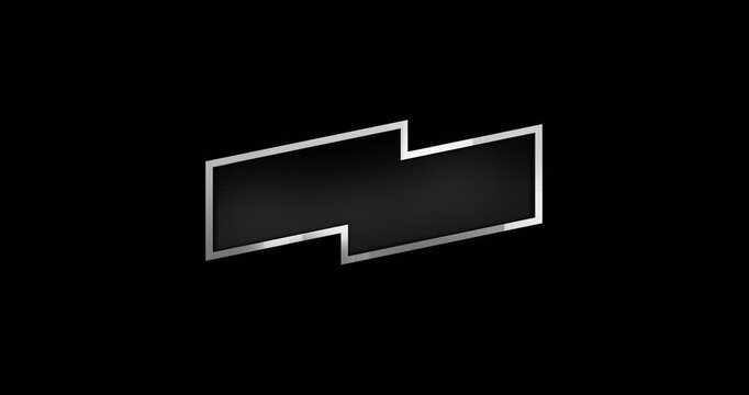 3d intro reveal effect blank banner frame titles with alpha channel