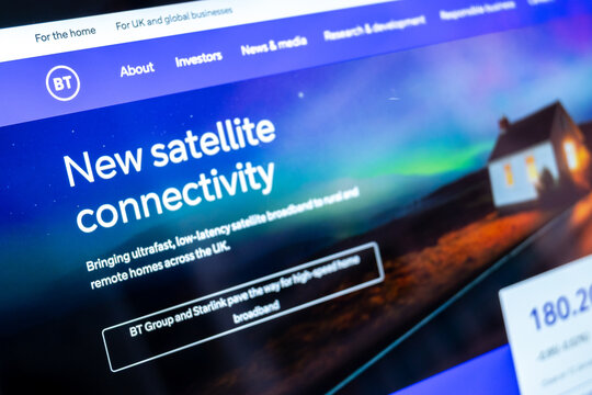 Mexico city, mexico, 01 12 2026: bt group starlink satellite internet connectivity for rural homes