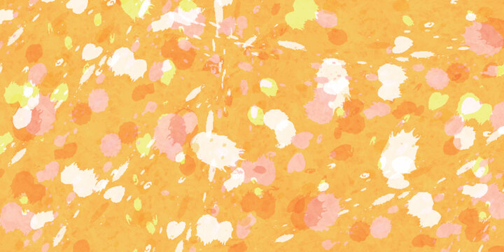 Bright Yellow Watercolor Splash Texture Background