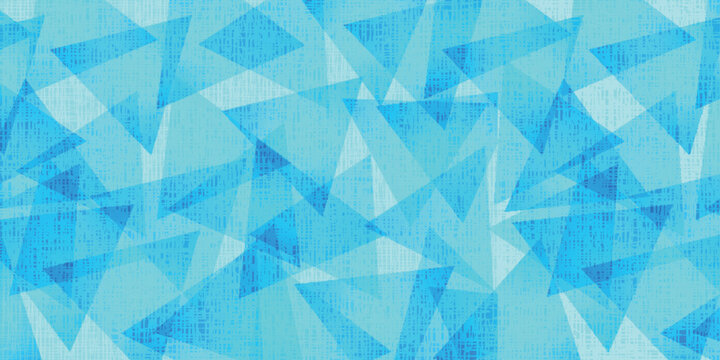 Abstract Blue Geometric Triangle Pattern Background