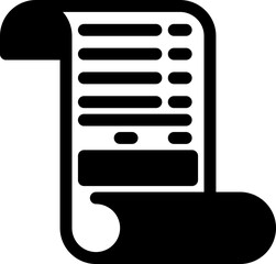 Fototapeta premium Shopping Receipt Icon