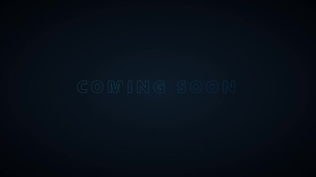 Minimalist Coming Soon Text Reveal Digital Tech Background
