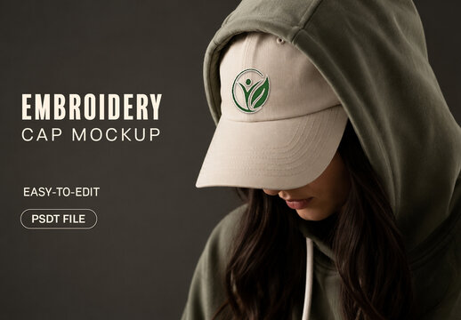 Embroidery Cap Mockup