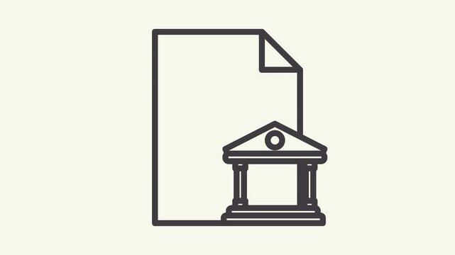 bank reconciliation animation icon