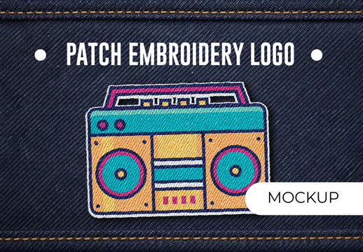 Patch Embroidery Logo Mockup