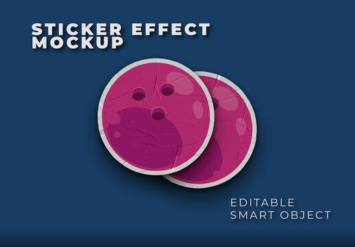 Sticker Effect Mockup