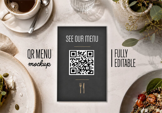 QR Menu Mockup