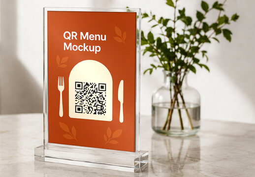 QR Menu Mockup