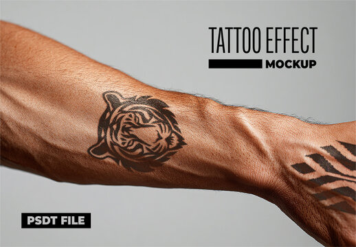 Tattoo Effect Mockup