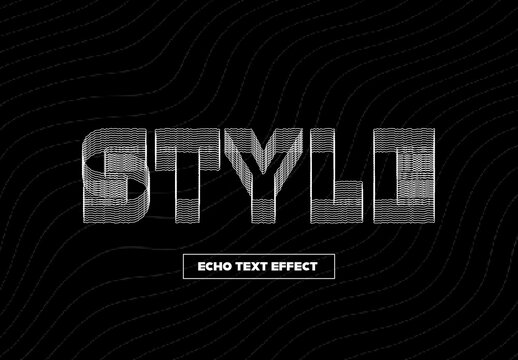 Echo Text Effect