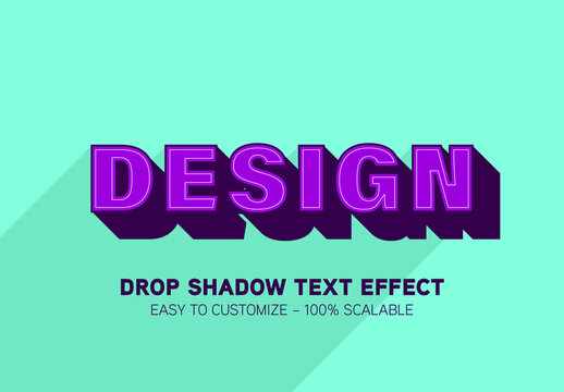 Drop Shadow Text Effect