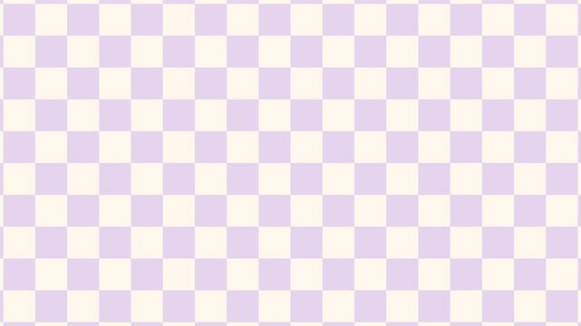 Lavender Cream Checkerboard Transition on Green Screen Background