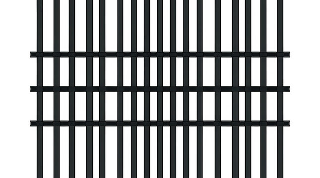 Un motif abstrait compos&eacute; de lignes verticales et horizontales noires formant une grille g&eacute;om&eacute;trique r&eacute;guli&egrave;re sur un fond blanc pur, id&eacute;al pour des designs minimalistes, des textures ou des
