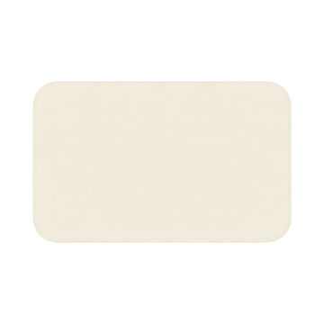 Une forme rectangulaire simple aux coins arrondis avec une surface de couleur cr&egrave;me unie, id&eacute;ale comme &eacute;l&eacute;ment de design minimaliste, bouton d'interface utilisateur ou espace de copie polyvalent.