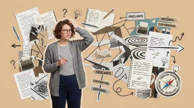 Confused Freelancer Overwhelmed by Writing, Editorial, and Copywriting Choices