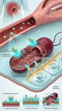 Isometric Selective Nanostructures Fighting Antibiotic Resistant Bacteria