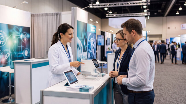 Medical Device Demo at Conference Booth